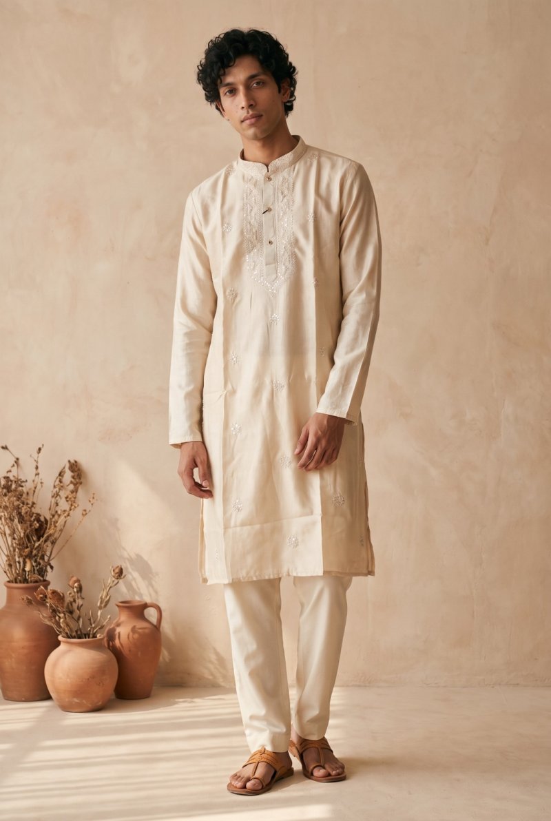 Outluk Wedding Vol 57 Silk Mens Kurta With Pajama